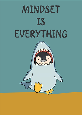 Mindset is Everything: Penguin in Shark