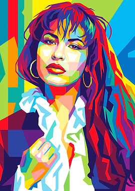 Selena Quintanilla Pop Art Portrait