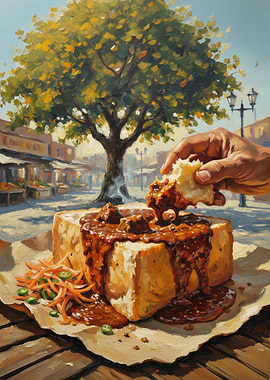 Bunny Chow Meal Painting