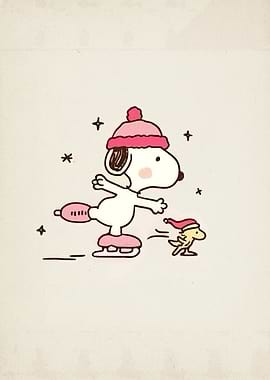 Snoopy and Woodstock Winter Ice Skating