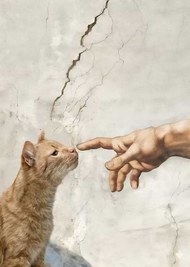 Cat Creation of Adam Parody