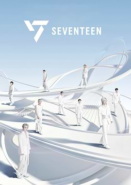 Seventeen group photo in white