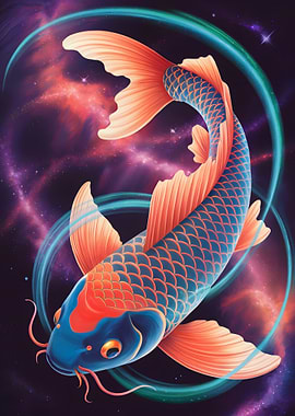 Koi Fish in Space