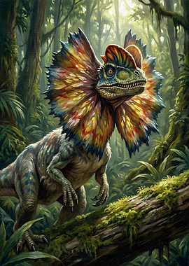 Dilophosaurus in Jungle