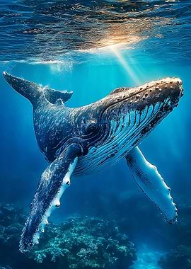 Humpback Whale Underwater
