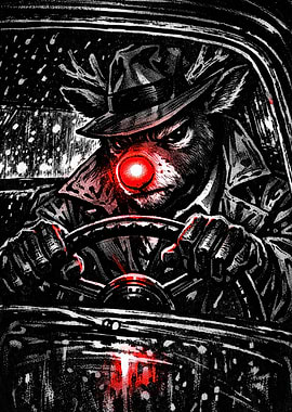 Noir Red Nosed Reindeer Driver Mystery
