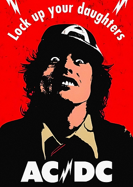 AC/DC Lock Up Your Daughters Poster
