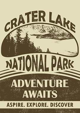 Crater Lake National Park: Adventure Awaits Poster