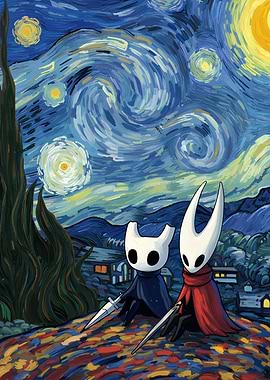 Hollow Knight Starry Night Parody