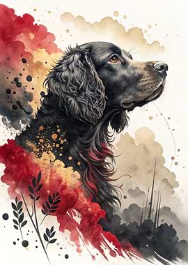 Watercolor Dog Portrait