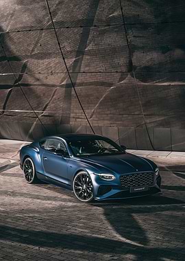 Blue Bentley Continental GT