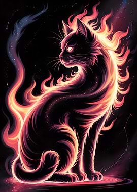 Celestial Fire Cat