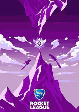 Rocket League Mountain Peak Illustration