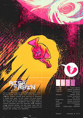 Risk of Rain Game Poster Art