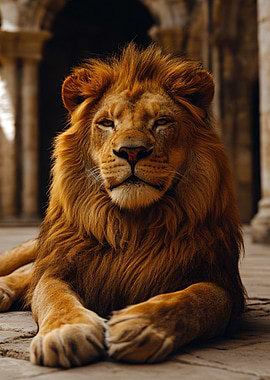 Majestic Lion Portrait