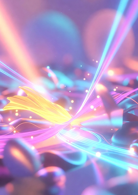 Abstract Neon Lightscape