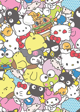 Sanrio Character Mashup Pattern