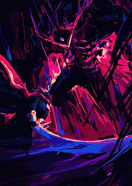 Pink and Blue Digital Art