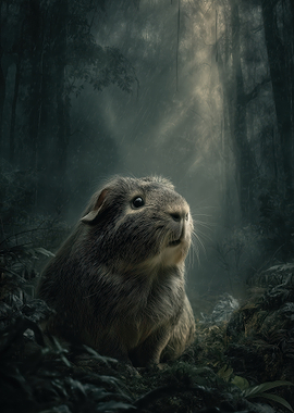 Guinea Pig in Forest