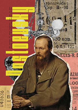 Fyodor Dostoevsky Collage Art