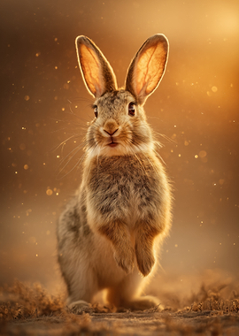 Standing Rabbit Portrait