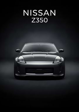 Nissan Z350 Car Portrait poster