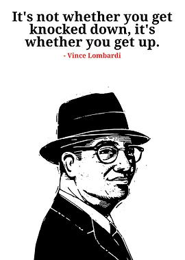 Vince Lombardi Quote Illustration