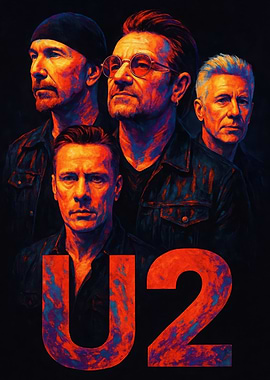 U2 Band Portrait