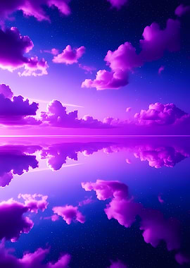 Purple Clouds Reflection