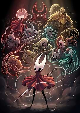 Hollow Knight Characters Illustration
