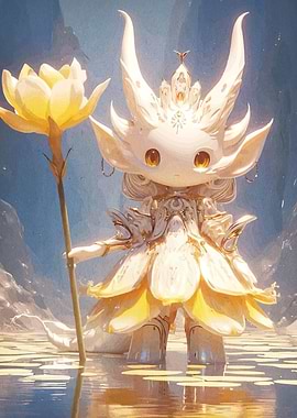 Floral Fairy with Lotus Flower