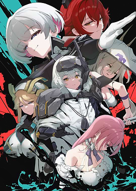 Anime Girls Group Portrait