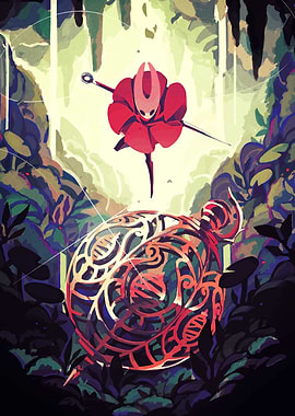 Hornet and Ornament in Lush Cave