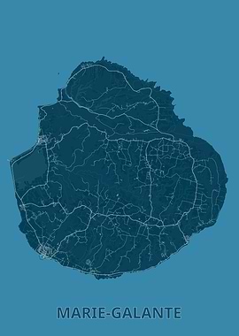 Marie-Galante Island Map