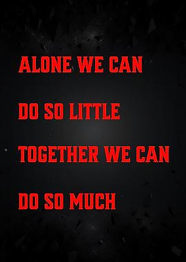Inspirational Quote: Together We Can