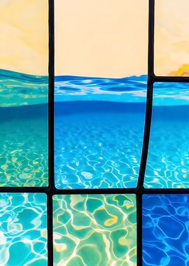 Stained Glass Ocean View
