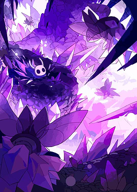 Hollow Knight Crystal Peak Illustration