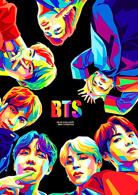 BTS Pop Art Portrait