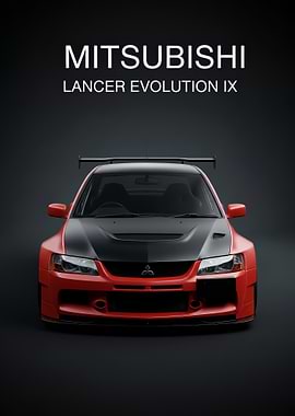 Mitsubishi Lancer Evolution IX poster