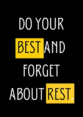 Do Your Best Motivational Poster