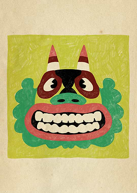 Dancing Diablitos - Monster Face Illustrations