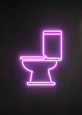 Neon Toilet Sign