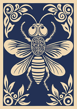 Stylized Bee Illustration