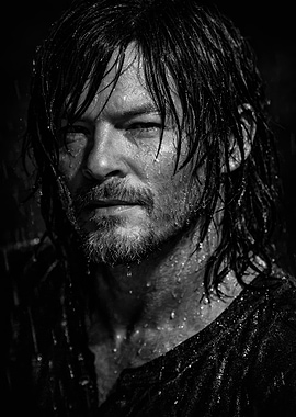 Daryl Dixon in Black and White
