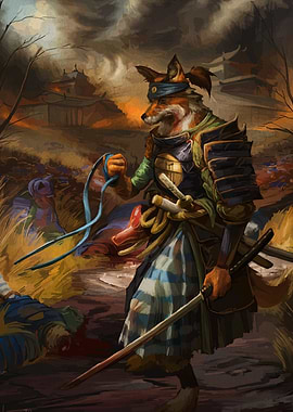Fox Samurai Warrior