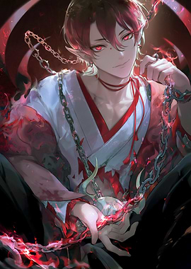 Red-Eyed Elf with Chains