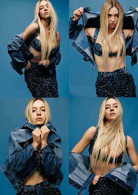 Sydney Sweeney in Denim Fashion