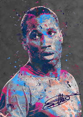 footballer Colorful Portrait