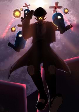 Steampunk Commander with Drones