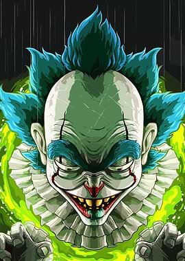 Creepy Clown Illustration